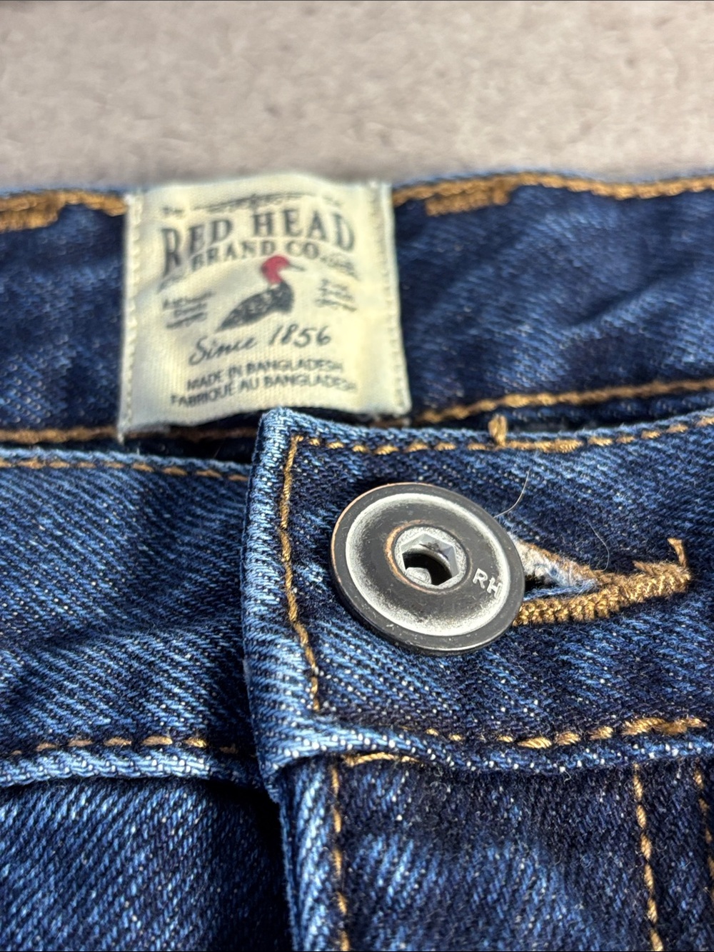 Red Head Men's Lined Blue Jeans - Relaxed Fit 38x30 - Picture 3 of 10